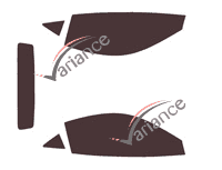 Kit de láminas tintadas Ferrari F 488 Coupé 2 puertas (2015 - 2020) Kit de láminas tintadas Ferrari F 488 Coupé 2 puertas (2015 - 2020)