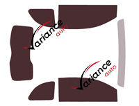 Tinted film kit Fiat 500 (2) E 3 doors (since 2021) Tinted film kit Fiat 500 (2) E 3 doors (since 2021)