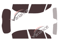 Tinted film kit Fiat 500 (1) X 5 doors (since 2015) Tinted film kit Fiat 500 (1) X 5 doors (since 2015)