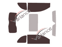 Tinted film kit Fiat 500 (1) 3 doors (since 2007) Tinted film kit Fiat 500 (1) 3 doors (since 2007)