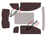 Tinted film kit Fiat 500 (2) 3+1 4 doors (since 2021) Tinted film kit Fiat 500 (2) 3+1 4 doors (since 2021)