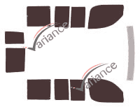 Kit de láminas tintadas Fiat Doblo (1) 5 puertas (2001 - 2009) Kit de láminas tintadas Fiat Doblo (1) 5 puertas (2001 - 2009)