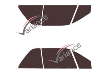 Tinted film kit Fiat Punto (1) Cabriolet 2 doors (1994 - 2001) Tinted film kit Fiat Punto (1) Cabriolet 2 doors (1994 - 2001)