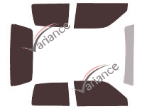 Tinted film kit Fiat Cinquecento 3 doors (1992 - 1998) Tinted film kit Fiat Cinquecento 3 doors (1992 - 1998)