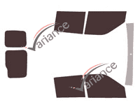 Tinted film kit Opel Combo (C) 5/6-door SUV (2011 - 2018) Tinted film kit Opel Combo (C) 5/6-door SUV (2011 - 2018)