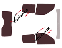 Tinted film kit Opel Combo (C) Utility 4-5 doors (2011 - 2018) Tinted film kit Opel Combo (C) Utility 4-5 doors (2011 - 2018)