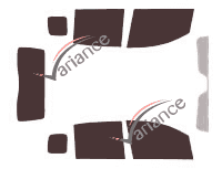 Tinted film kit Fiat Panda (3) 5 doors (since 2011) Tinted film kit Fiat Panda (3) 5 doors (since 2011)