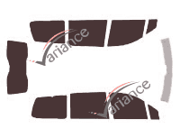 Tinted film kit Fiat Ulysse (2) 5-door (2002 - 2011) Tinted film kit Fiat Ulysse (2) 5-door (2002 - 2011)