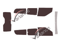 Kit de láminas tintadas Fiat Doblo (2) Maxi 5 puertas (2009 - 2022) Kit de láminas tintadas Fiat Doblo (2) Maxi 5 puertas (2009 - 2022)