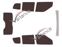 Tinted film kit Opel Combo (C) 5-door (2011 - 2018) Tinted film kit Opel Combo (C) 5-door (2011 - 2018)