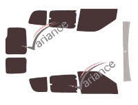 Tinted film kit Opel Combo (C) 6-door (2011 - 2018) Tinted film kit Opel Combo (C) 6-door (2011 - 2018)