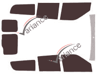 Tinted film kit Opel Combo (C) Maxi 6-door (2011 - 2018) Tinted film kit Opel Combo (C) Maxi 6-door (2011 - 2018)