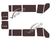 Ford Transit (4) Short 5-door tinted film kit (2000 - 2013) Ford Transit (4) Short 5-door tinted film kit (2000 - 2013)