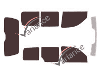 Tinted film kit Peugeot Partner (1) 4 doors (1996 - 2008) Tinted film kit Peugeot Partner (1) 4 doors (1996 - 2008)