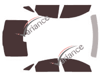 Tinted film kit Jaguar XJ (6) Sedan 4-door (2010 - 2019) Tinted film kit Jaguar XJ (6) Sedan 4-door (2010 - 2019)