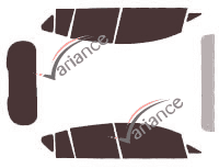 Ford B-Max 5-door tinted film kit (2012 - 2018) Ford B-Max 5-door tinted film kit (2012 - 2018)