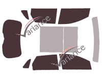 Ford Edge (2) 5-door tinted film kit (2015 - 2021) Ford Edge (2) 5-door tinted film kit (2015 - 2021)