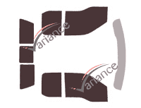 Ford F-Series (13) Super Cab Pick-up 4 door tinted film kit (2015 - 2021) Ford F-Series (13) Super Cab Pick-up 4 door tinted film kit (2015 - 2021)