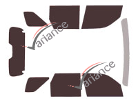 Ford Bronco (6) Sport 5-door tinted film kit (from 2021) Ford Bronco (6) Sport 5-door tinted film kit (from 2021)