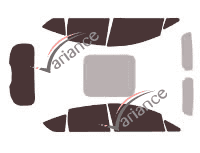 Ford C-Max (2) 5-door (2010 - 2019) tinted film kit Ford C-Max (2) 5-door (2010 - 2019) tinted film kit