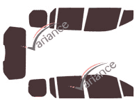 Ford Connect tinted film kit (2) Tourneo 5-door (2014 - 2024) Ford Connect tinted film kit (2) Tourneo 5-door (2014 - 2024)