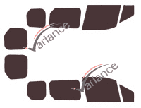 Ford Connect tinted film kit (2) Court Vitres Fixes 6 portes (2014 - 2024) Ford Connect tinted film kit (2) Court Vitres Fixes 6 portes (2014 - 2024)