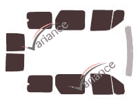 Ford Connect Tinted Film Kit (1) Tourneo Long 6-door (2002 - 2013) Ford Connect Tinted Film Kit (1) Tourneo Long 6-door (2002 - 2013)