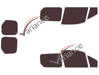 Ford Connect Tinted Film Kit (2) 6-door Short Van (2014 - 2024) Ford Connect Tinted Film Kit (2) 6-door Short Van (2014 - 2024)