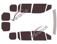 Ford Tourneo (2) Connect 6-door tinted film kit (2014 - 2024) Ford Tourneo (2) Connect 6-door tinted film kit (2014 - 2024)