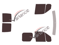 Ford Connect Tinted Film Kit (1) 5-door Courier (2002 - 2013) Ford Connect Tinted Film Kit (1) 5-door Courier (2002 - 2013)