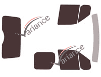 Ford Connect Tinted Film Kit (1) Short Van 4-door (2002 - 2013) Ford Connect Tinted Film Kit (1) Short Van 4-door (2002 - 2013)