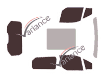 Tinted film kit Ford Connect (2) Cargo Cargo 4-door (2014 - 2024) Tinted film kit Ford Connect (2) Cargo Cargo 4-door (2014 - 2024)