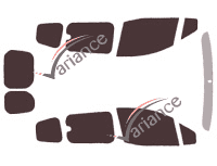 Kit pellicola colorata Ford Courier (1) Tourneo 6 porte (dal 2014)