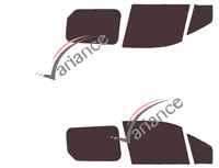 Ford Connect Tinted Film Kit (2) Short Cargo 4/5/6 doors (2014 - 2024) Ford Connect Tinted Film Kit (2) Short Cargo 4/5/6 doors (2014 - 2024)