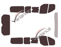 Kit de láminas tintadas Ford Custom Transit (1) Corto 4 puertas (2014 - 2023) Kit de láminas tintadas Ford Custom Transit (1) Corto 4 puertas (2014 - 2023)