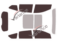 Ford Escape (3) 5-door tinted film kit (2012 - 2019) Ford Escape (3) 5-door tinted film kit (2012 - 2019)