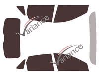 Ford Escape (4) 5-door tinted film kit (from 2019) Ford Escape (4) 5-door tinted film kit (from 2019)