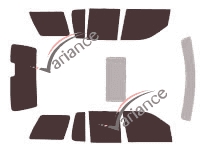 Ford Explorer (4) 5-door tinted film kit (2007 - 2011) Ford Explorer (4) 5-door tinted film kit (2007 - 2011)