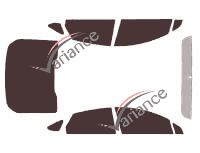 Ford Fusion tinted film kit (2) 4-door sedan (2012 - 2020) Ford Fusion tinted film kit (2) 4-door sedan (2012 - 2020)