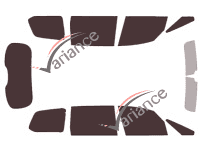 Ford Galaxy (3) 5-door tinted film kit (2015 - 2023) Ford Galaxy (3) 5-door tinted film kit (2015 - 2023)