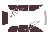 Tinted film kit Ford Galaxy (1) 5-door (2001 - 2006) Tinted film kit Ford Galaxy (1) 5-door (2001 - 2006)