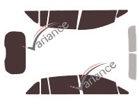 Ford Grand C-Max (2) 5-door (2010 - 2019) tinted film kit Ford Grand C-Max (2) 5-door (2010 - 2019) tinted film kit