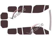 Ford Grand Connect (2) 6-door tinted film kit (2014 - 2024) Ford Grand Connect (2) 6-door tinted film kit (2014 - 2024)