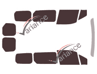 Ford Grand Connect (2) 6-door tinted film kit (2014 - 2024) Ford Grand Connect (2) 6-door tinted film kit (2014 - 2024)