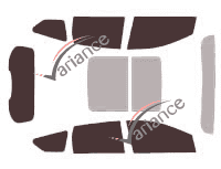 Ford Kuga (2) 5-door tinted film kit (2013 - 2020) Ford Kuga (2) 5-door tinted film kit (2013 - 2020)