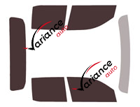 Ford Maverick tinted film kit (4) 4-door pick-up (since 2022) Ford Maverick tinted film kit (4) 4-door pick-up (since 2022)