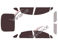 Ford Mondeo (4) 5-door tinted film kit (2014 - 2022) Ford Mondeo (4) 5-door tinted film kit (2014 - 2022)