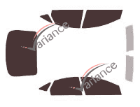 Ford Mondeo (3) 4-door sedan (2007 - 2014) tinted film kit Ford Mondeo (3) 4-door sedan (2007 - 2014) tinted film kit