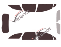 Ford Mondeo (4) Wagon 5-door tinted film kit (2014 - 2022) Ford Mondeo (4) Wagon 5-door tinted film kit (2014 - 2022)