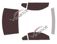 Ford Mustang (4) Mach Coupe 3 door tinted film kit (2003 - 2005) Ford Mustang (4) Mach Coupe 3 door tinted film kit (2003 - 2005)